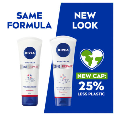 NIVEA 3 in 1 Repair Hand Cream 100ml thumbnail 3