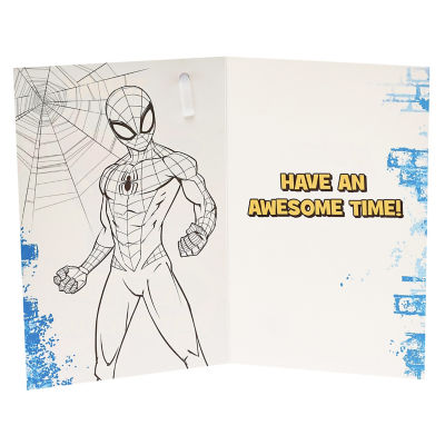 Age 4 Spider-Man Birthday Card thumbnail 3
