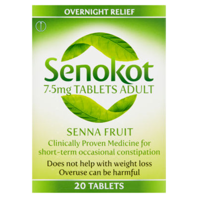 7.5mg Tablets Adult Senna Fruit 20 Tablets thumbnail 2