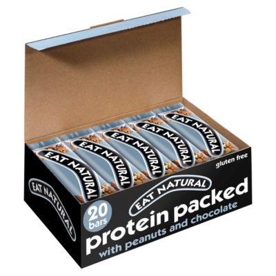 Crunchy Nut Bars Protein Packed with Peanuts and Chocolate 20 x 45g thumbnail 2