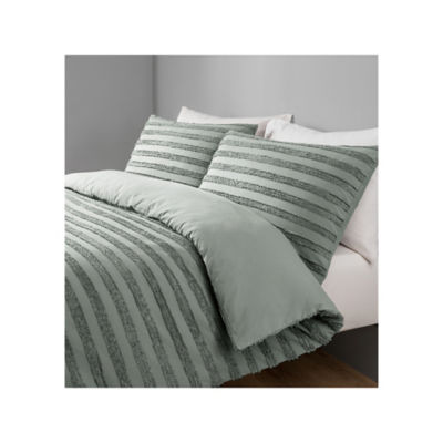 Green Luxury Tufted 100% Cotton Duvet Set Double thumbnail 4