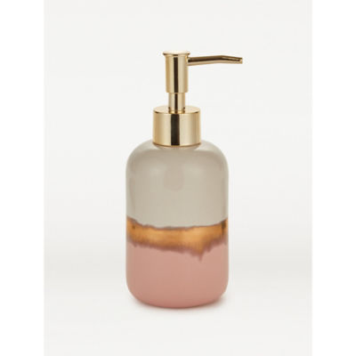 Pink & Gold Reactive Glaze Soap Dispenser thumbnail 2