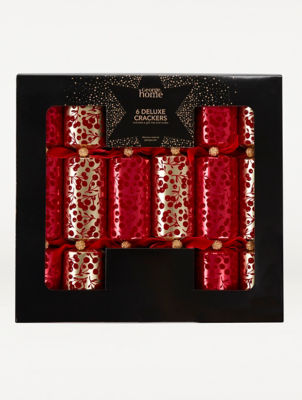 Red & Gold Deluxe Crackers 6PK thumbnail 2