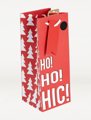 Ho Ho Hic Value Bottle Gift  Bag