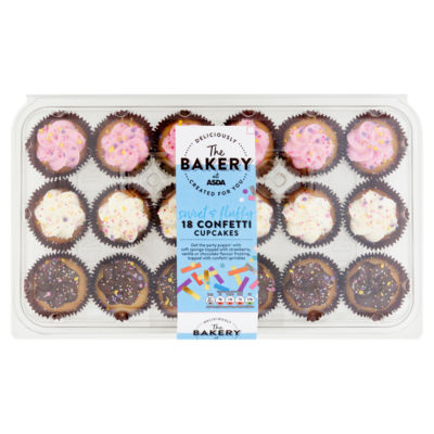 The BAKERY at ASDA 18 Confetti Cupcakes