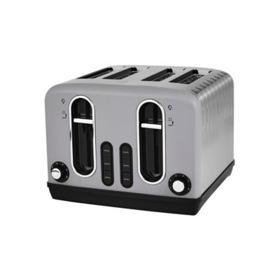 Grey Stainless Steel 4 Slice Toaster thumbnail 2