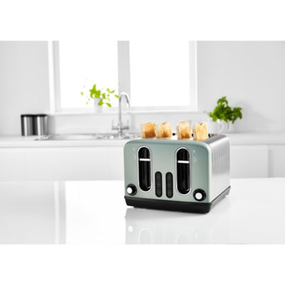 Green Stainless Steel 4 Slice Toaster thumbnail 3