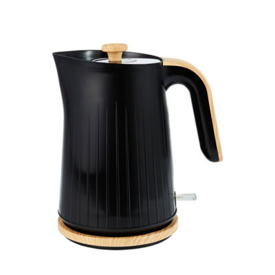 Black And Wood Textured Scandi Fast Boil Kettle 1.7L thumbnail 2