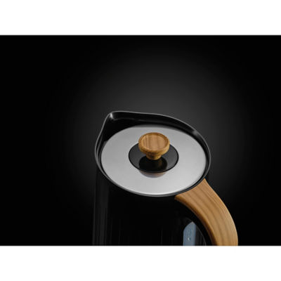 Black And Wood Textured Scandi Fast Boil Kettle 1.7L thumbnail 4