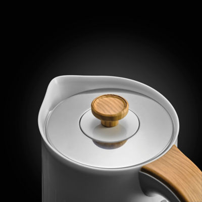 White And Wood Textured Scandi Fast Boil Kettle 1.7L thumbnail 4