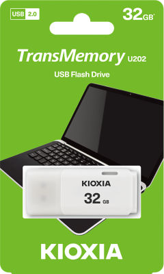 TransMemory U202 USB Flash Drive - White 32GB - £9.00 | Grocefully