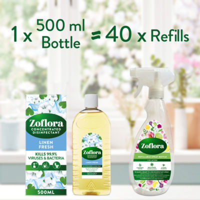 All Purpose Concentrated Disinfectant Linen Fresh 500ml thumbnail 4