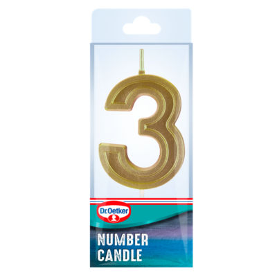 Number Three Birthday Candle thumbnail 4