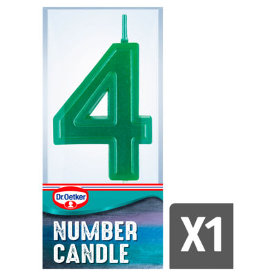 Number Four Birthday Candle thumbnail 2