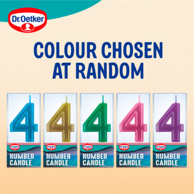 Number Four Birthday Candle thumbnail 3