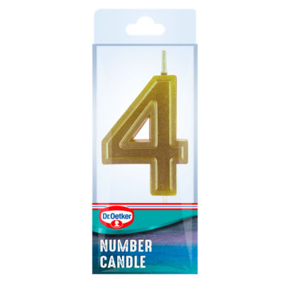 Number Four Birthday Candle thumbnail 4