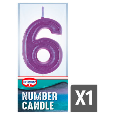 Number Six Birthday Candle thumbnail 2