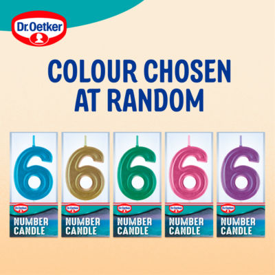 Number Six Birthday Candle thumbnail 3