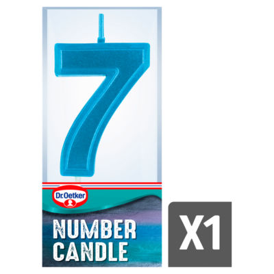 Number Seven Birthday Candle thumbnail 2