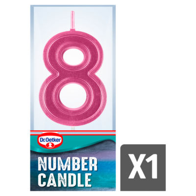 Number Eight Birthday Candle thumbnail 2