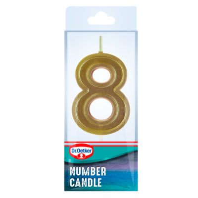 Number Eight Birthday Candle thumbnail 4