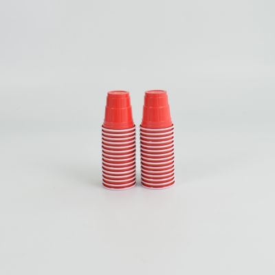 20 Red Paper Shot Glasses thumbnail 2
