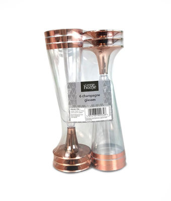 Rose Gold Champagne Glasses thumbnail 2