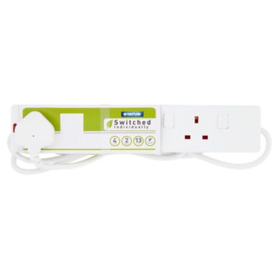 4 Socket, 2m Switched Extension Lead - 13amp thumbnail 2