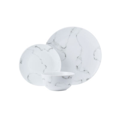 Marble-effect Dinner Set