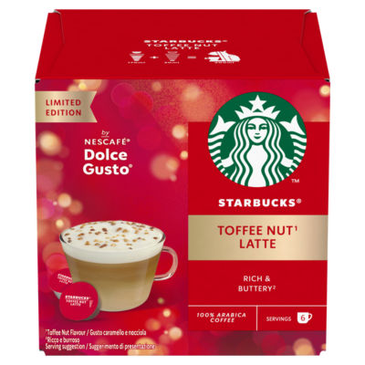 ® Limited Edition Toffee Nut Latte By Nescafé Dolce Gusto, Coffee Pods x12 (6 Servings) thumbnail 2