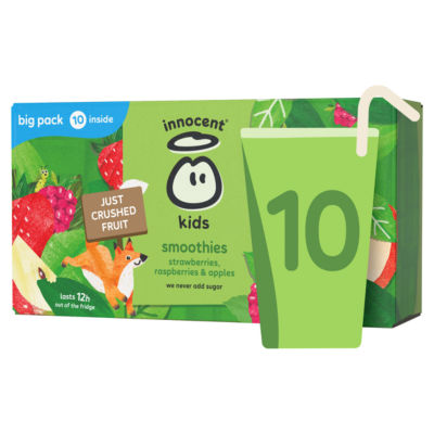 Kids Smoothies Strawberries, Raspberries & Apples 10 x 150ml thumbnail 2