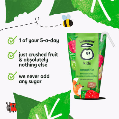 Kids Smoothies Strawberries, Raspberries & Apples 10 x 150ml thumbnail 4