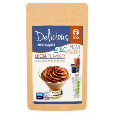 3 in 1 Vegan Dessert, Shake & Hot Chocolate Mix Cocoa Flavour thumbnail 2