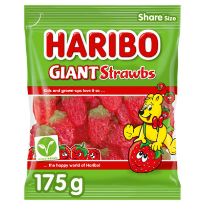 Haribo Giant Strawbs 175g