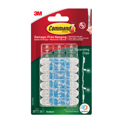 Decorating Clips with Water-Resistant Strips 20 Clips + 24 Strips thumbnail 2