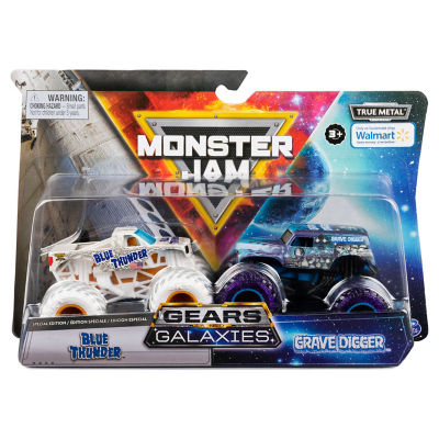 Zombie Monster Mutt vs Hunter Earth Shaker Die-Cast Monster Trucks