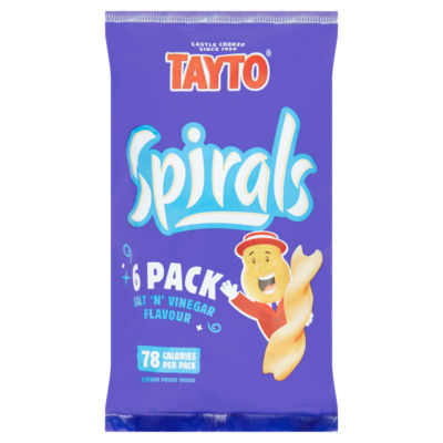 Salt 'N' Vinegar Flavour Spirals 6 x 16g
