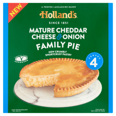 Mature Cheddar Cheese & Onion Family Pie thumbnail 2