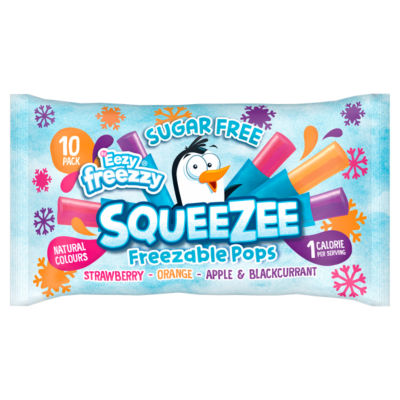Strawberry, Orange, Apple & Blackcurrant Squeezee Freezable Pops 10 x 50 ml (500ml) thumbnail 2