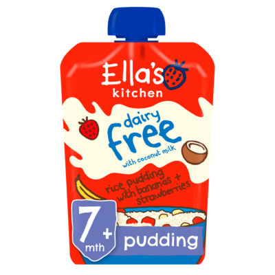 Bananas + Strawberry Rice Pudding with Coconut Milk 7+ Months 80g thumbnail 2