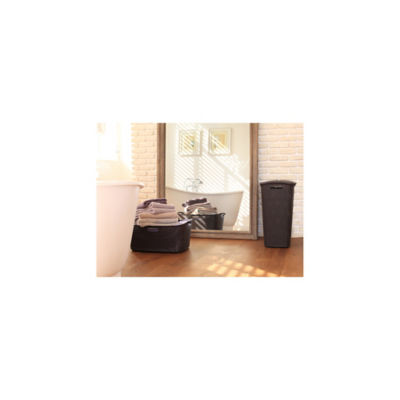My Style Laundry Plastic Storage Hamper Dark Grey 55 Litre thumbnail 3