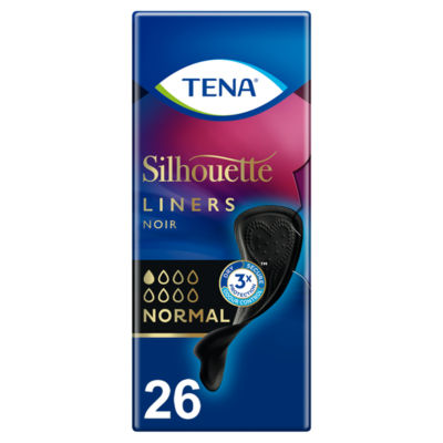 Silhouette Black Incontinence Liners 26 Pack thumbnail 2
