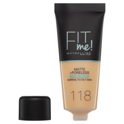 Fit Me Matte + Poreless Matte Blendable Foundation 118 Light Beige thumbnail 3
