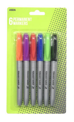 Permanent Markers – 6 Pack thumbnail 2