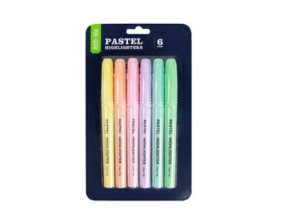 Pen & Gear Pastel Highlighters 6 pack thumbnail 2
