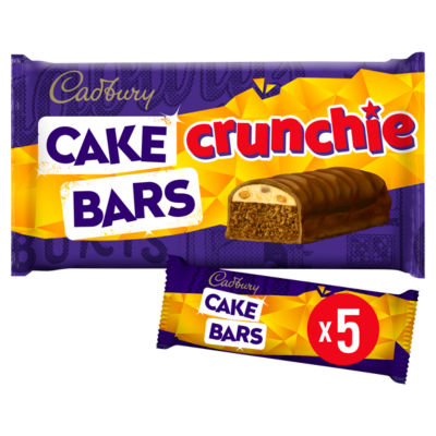 Milk Chocolate Crunchie Cake Bars 5 Pack