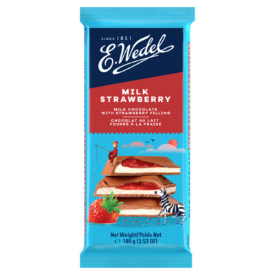 E. Wedel Milk Chocolate with Strawberry Filling