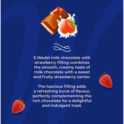 Milk Chocolate with Strawberry Filling 100g thumbnail 4