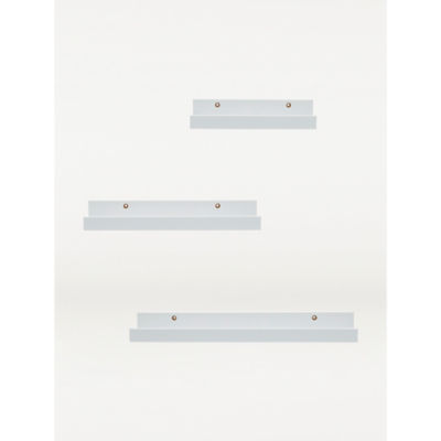 White Floating Picture Shelf - Set of 3 thumbnail 3