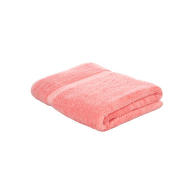 Large Coral Super Soft Cotton Bath Sheet